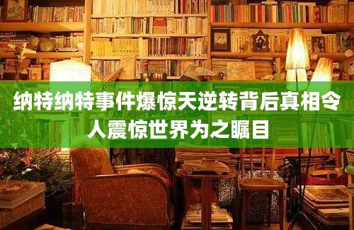 纳特纳特事件爆惊天逆转背后真相令人震惊世界为之瞩目