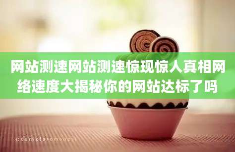 网站测速网站测速惊现惊人真相网络速度大揭秘你的网站达标了吗