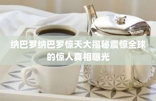纳巴罗纳巴罗惊天大揭秘震惊全球的惊人真相曝光