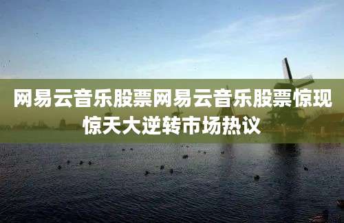网易云音乐股票网易云音乐股票惊现惊天大逆转市场热议