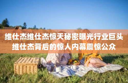维仕杰维仕杰惊天秘密曝光行业巨头维仕杰背后的惊人内幕震惊公众