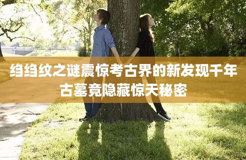 绉绉纹之谜震惊考古界的新发现千年古墓竟隐藏惊天秘密