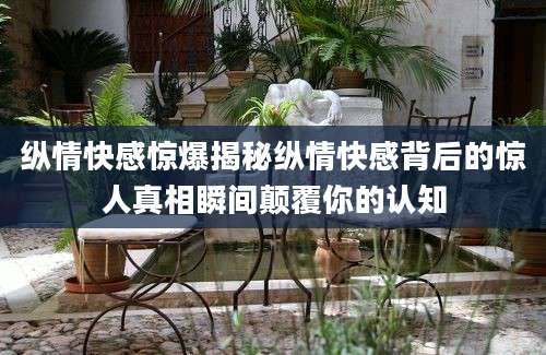 纵情快感惊爆揭秘纵情快感背后的惊人真相瞬间颠覆你的认知