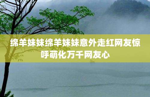 绵羊妹妹绵羊妹妹意外走红网友惊呼萌化万千网友心