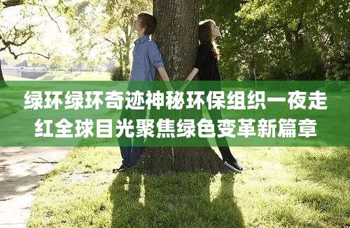 绿环绿环奇迹神秘环保组织一夜走红全球目光聚焦绿色变革新篇章
