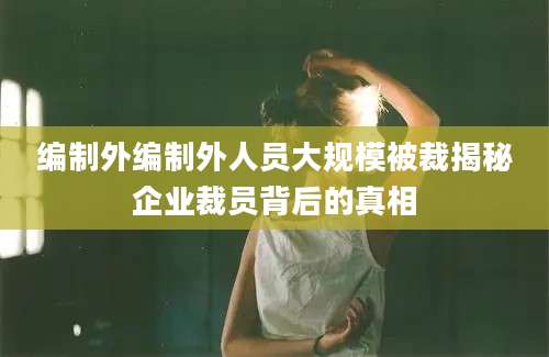 编制外编制外人员大规模被裁揭秘企业裁员背后的真相