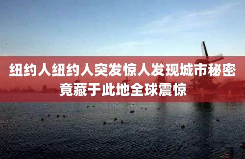 纽约人纽约人突发惊人发现城市秘密竟藏于此地全球震惊