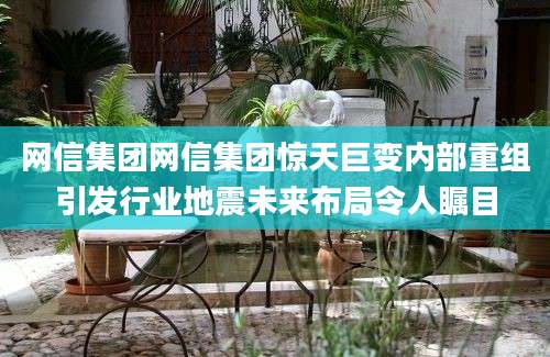 网信集团网信集团惊天巨变内部重组引发行业地震未来布局令人瞩目