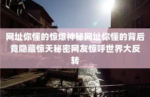 网址你懂的惊爆神秘网址你懂的背后竟隐藏惊天秘密网友惊呼世界大反转