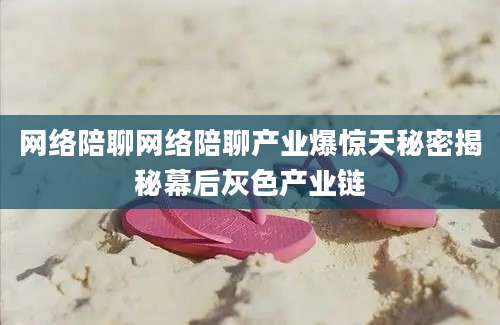 网络陪聊网络陪聊产业爆惊天秘密揭秘幕后灰色产业链