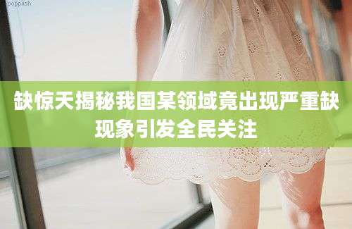 缺惊天揭秘我国某领域竟出现严重缺现象引发全民关注