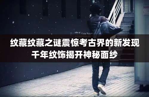 纹藏纹藏之谜震惊考古界的新发现千年纹饰揭开神秘面纱