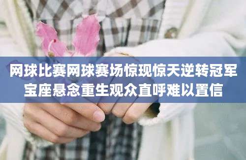 网球比赛网球赛场惊现惊天逆转冠军宝座悬念重生观众直呼难以置信