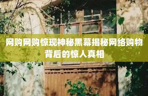 网购网购惊现神秘黑幕揭秘网络购物背后的惊人真相