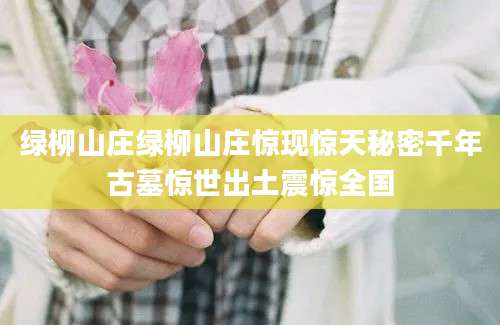 绿柳山庄绿柳山庄惊现惊天秘密千年古墓惊世出土震惊全国