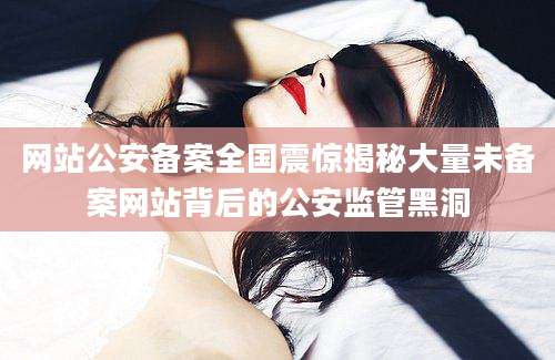 网站公安备案全国震惊揭秘大量未备案网站背后的公安监管黑洞