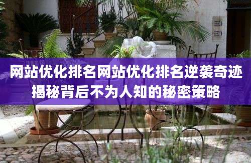 网站优化排名网站优化排名逆袭奇迹揭秘背后不为人知的秘密策略