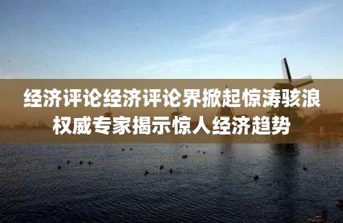 经济评论经济评论界掀起惊涛骇浪权威专家揭示惊人经济趋势