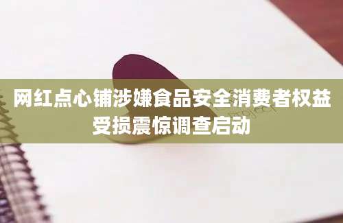 网红点心铺涉嫌食品安全消费者权益受损震惊调查启动