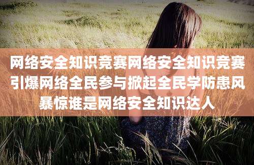 网络安全知识竞赛网络安全知识竞赛引爆网络全民参与掀起全民学防患风暴惊谁是网络安全知识达人