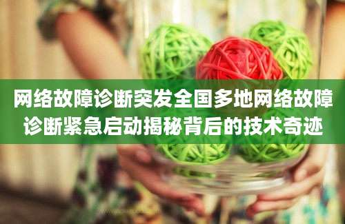 网络故障诊断突发全国多地网络故障诊断紧急启动揭秘背后的技术奇迹