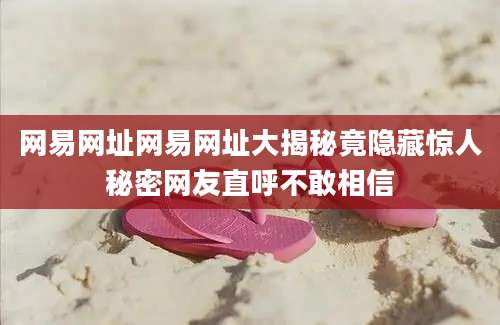 网易网址网易网址大揭秘竟隐藏惊人秘密网友直呼不敢相信