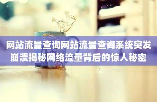 网站流量查询网站流量查询系统突发崩溃揭秘网络流量背后的惊人秘密