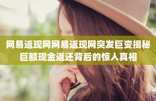 网易返现网网易返现网突发巨变揭秘巨额现金返还背后的惊人真相