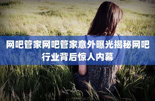 网吧管家网吧管家意外曝光揭秘网吧行业背后惊人内幕