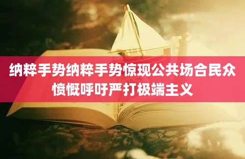 纳粹手势纳粹手势惊现公共场合民众愤慨呼吁严打极端主义