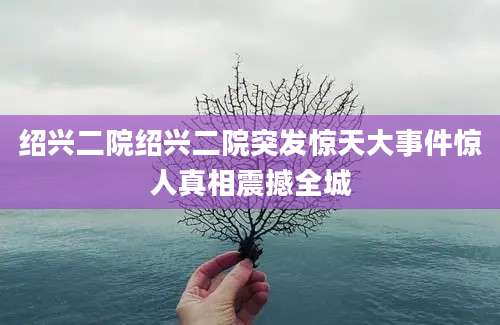 绍兴二院绍兴二院突发惊天大事件惊人真相震撼全城