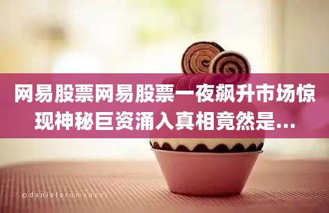 网易股票网易股票一夜飙升市场惊现神秘巨资涌入真相竟然是...