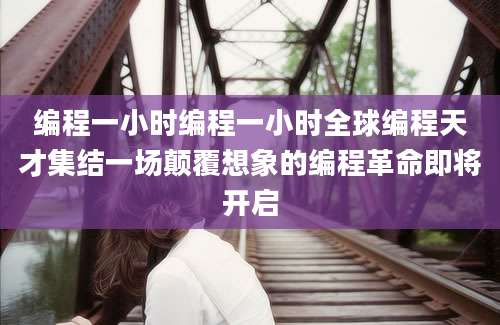 编程一小时编程一小时全球编程天才集结一场颠覆想象的编程革命即将开启