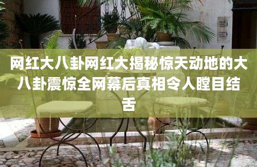 网红大八卦网红大揭秘惊天动地的大八卦震惊全网幕后真相令人瞠目结舌