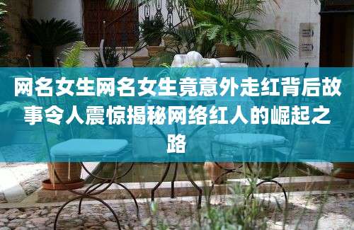 网名女生网名女生竟意外走红背后故事令人震惊揭秘网络红人的崛起之路