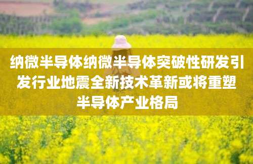 纳微半导体纳微半导体突破性研发引发行业地震全新技术革新或将重塑半导体产业格局