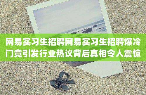 网易实习生招聘网易实习生招聘爆冷门竟引发行业热议背后真相令人震惊