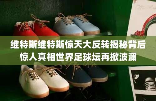 维特斯维特斯惊天大反转揭秘背后惊人真相世界足球坛再掀波澜