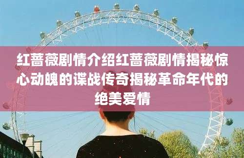 红蔷薇剧情介绍红蔷薇剧情揭秘惊心动魄的谍战传奇揭秘革命年代的绝美爱情