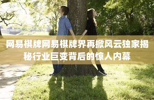 网易棋牌网易棋牌界再掀风云独家揭秘行业巨变背后的惊人内幕