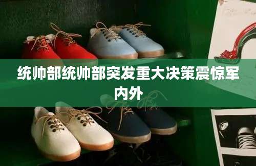 统帅部统帅部突发重大决策震惊军内外