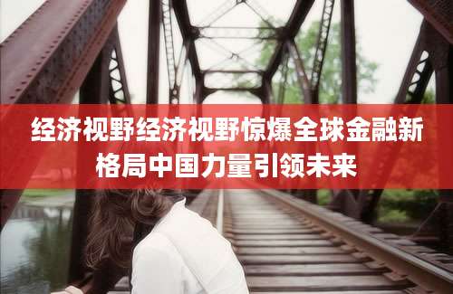经济视野经济视野惊爆全球金融新格局中国力量引领未来
